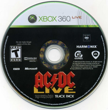 AC/DC Live: Rock Band - Track Pack | Xbox 360 | physical media | region=North America | source-country=United States | zypher-v2 | moby-7e69341e7d80 | Data by MobyGames.com