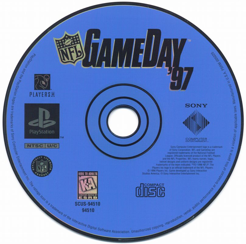 NFL GameDay '97 | PlayStation | physical media | region=North America | source-country=United States | zypher-v2 | moby-60095f52efb2 | Data by MobyGames.com