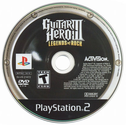 Guitar Hero III: Legends of Rock | PlayStation 2 | physical media | region=North America | source-country=United States | zypher-v2 | moby-8412759ef6dd | Data by MobyGames.com