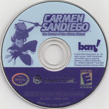 
Carmen Sandiego: The Secret of the Stolen Drums | GameCube | physical media | Data by MobyGames.com