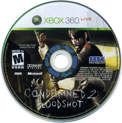 
Condemned 2: Bloodshot | Xbox 360 | physical media | Region: North America | source-country=United States | Data by MobyGames.com