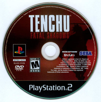 
Tenchu: Fatal Shadows | PlayStation 2 | physical media | Region: North America | source-country=Canada,United States | Data by MobyGames.com