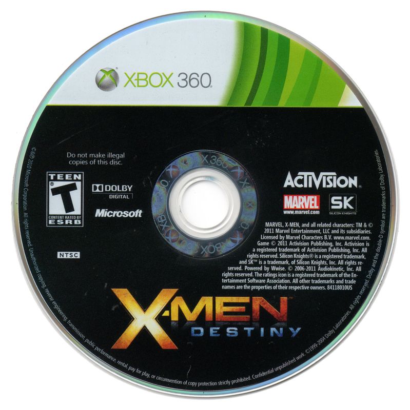 X-Men: Destiny | Xbox 360 | physical media | Region: North America | source-country=United States | Data by MobyGames.com