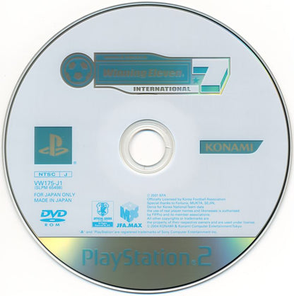 
World Soccer: Winning Eleven 7 International | PlayStation 2 | physical media | Region: Japan | source-country=Japan | Data by MobyGames.com