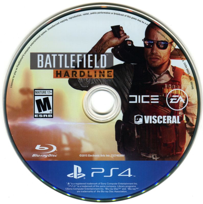 Battlefield: Hardline | PlayStation 4 | physical media | region=North America | source-country=United States | zypher-v2 | moby-8cf310cde675 | Data by MobyGames.com
