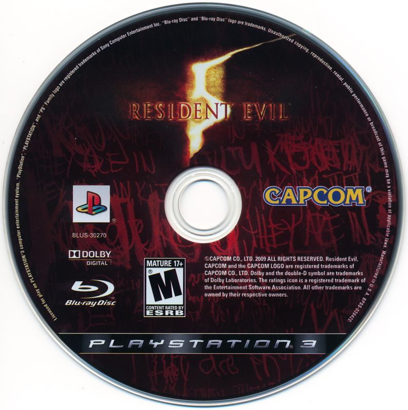 Resident Evil 5 | PlayStation 3 | physical media | region=North America | source-country=United States | zypher-v2 | moby-e422c07e9f4d | Data by MobyGames.com