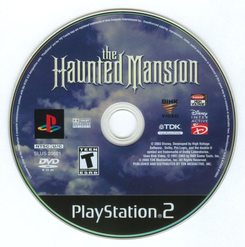 Disney's The Haunted Mansion | PlayStation 2 | physical media | Region: North America | source-country=Canada,United States | Data by MobyGames.com