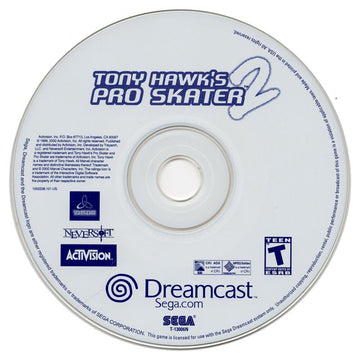 
Tony Hawk's Pro Skater 2 | Dreamcast | game disc 1 of 1 | Data by MobyGames.com