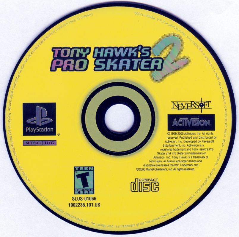 
Tony Hawk's Pro Skater 2 | PlayStation | physical media | Region: North America | source-country=United States | Data by MobyGames.com