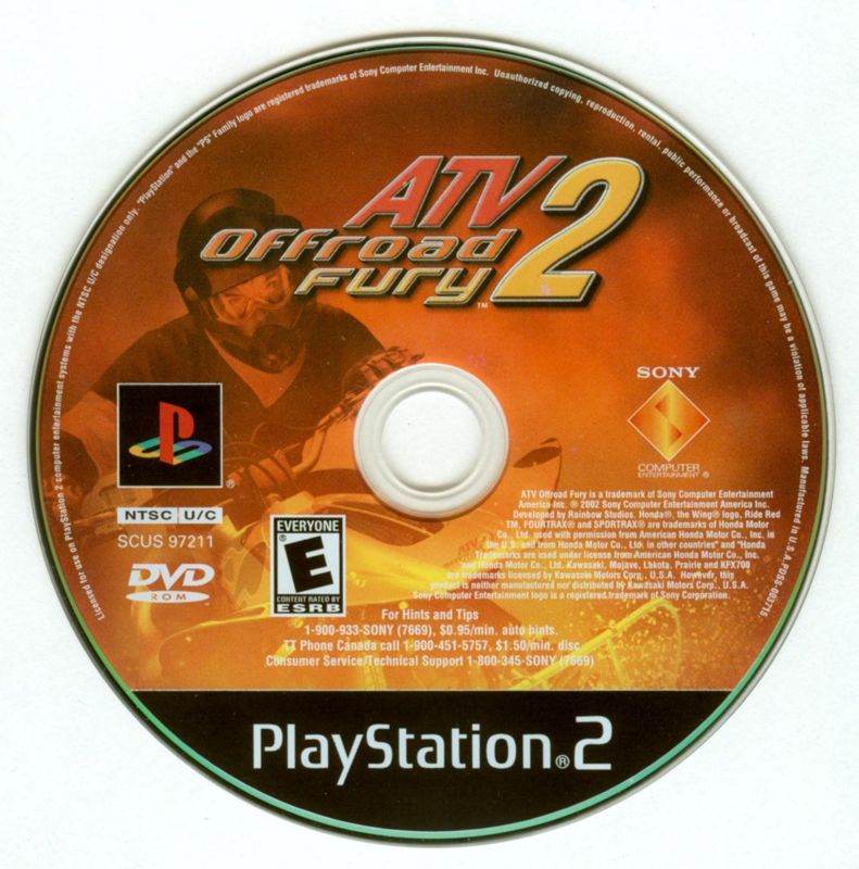 ATV Offroad Fury 2 | PlayStation 2 | physical media | region=North America | source-country=Canada,United States | zypher-v2 | moby-ad0c6ef4f0db | Data by MobyGames.com