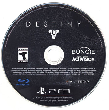 
Destiny | PlayStation 3 | physical media | Region: North America | source-country=United States | Data by MobyGames.com