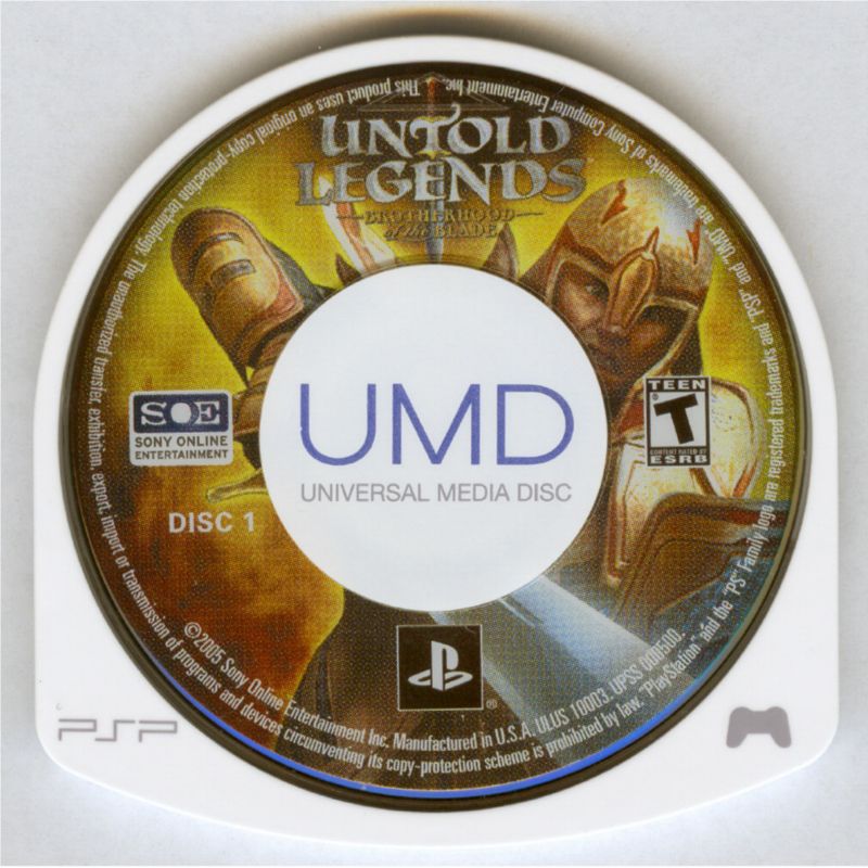 Untold Legends: Brotherhood of the Blade | PSP | physical media | region=North America | source-country=United States | zypher-v2 | moby-b264a8dc723f | Data by MobyGames.com
