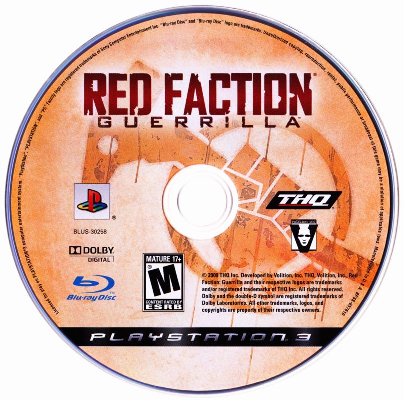 Red Faction: Guerrilla | PlayStation 3 | physical media | Data by MobyGames.com