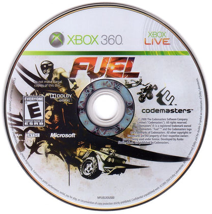 
Fuel | Xbox 360 | physical media | Region: North America | source-country=United States | Data by MobyGames.com
