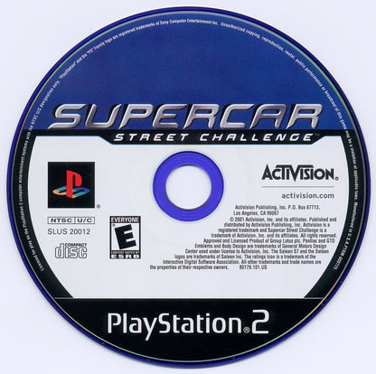 Supercar Street Challenge | PlayStation 2 | physical media | region=North America | source-country=Canada,United States | zypher-v2 | moby-98713e086872 | Data by MobyGames.com