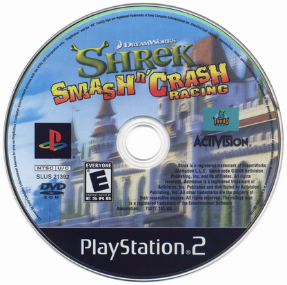 Shrek Smash N' Crash Racing | PlayStation 2 | physical media | region=North America | source-country=United States | zypher-v2 | moby-d11f5e9647cd | Data by MobyGames.com