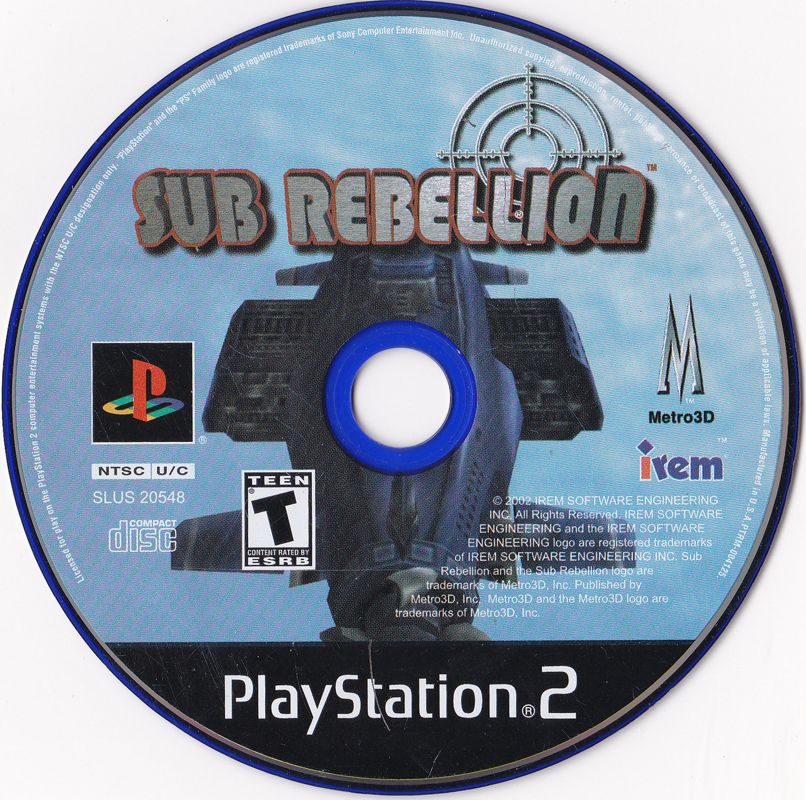 
Sub Rebellion | PlayStation 2 | physical media | Data by MobyGames.com
