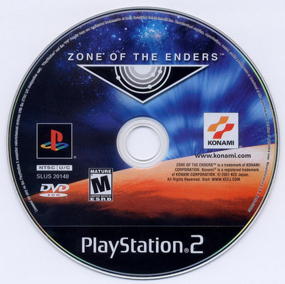 
Zone of the Enders | PlayStation 2 | physical media | Region: North America | source-country=Canada,United States | Data by MobyGames.com