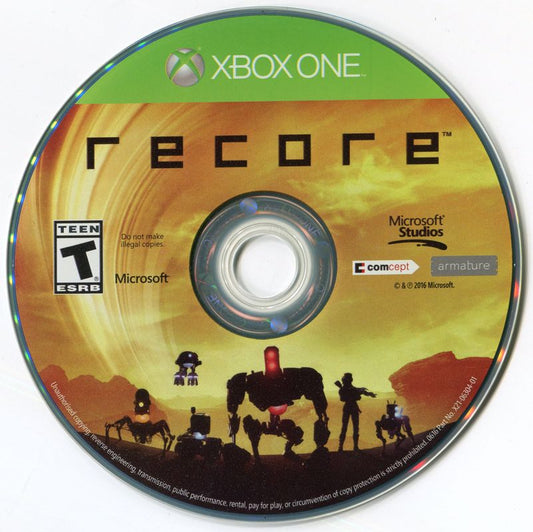
ReCore | Xbox One | game disc 1 of 1 | Data by MobyGames.com
