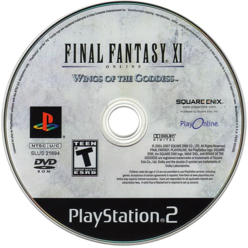 
Final Fantasy XI Online: Wings of the Goddess | PlayStation 2 | physical media | Region: North America | source-country=Canada | Data by MobyGames.com