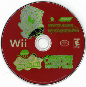 SpongeBob Squarepants: Creature from the Krusty Krab | Wii | physical media | region=North America | source-country=Canada,Mexico,United States | zypher-v2 | moby-81ef19863176 | Data by MobyGames.com