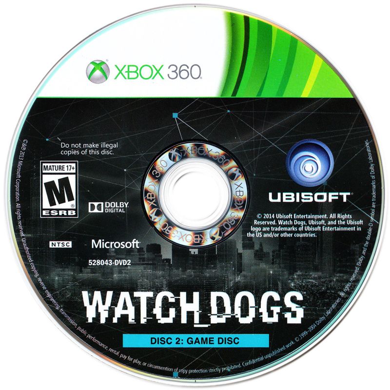 Watch_Dogs | Xbox 360 | physical media | Region: North America | source-country=Canada | Data by MobyGames.com
