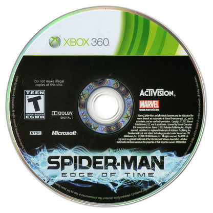 
Spider-Man: Edge of Time | Xbox 360 | physical media | Region: North America | source-country=Canada,Mexico,United States | Data by MobyGames.com