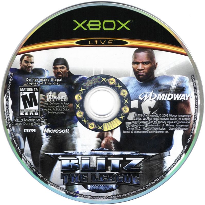 Blitz: The League | Xbox | physical media | Region: North America | source-country=United States | Data by MobyGames.com