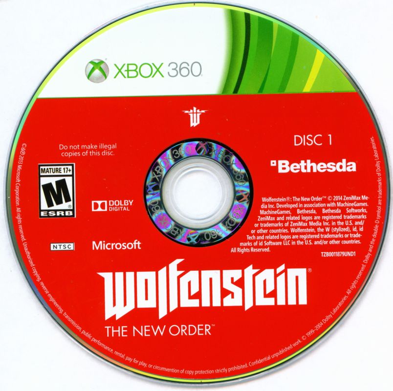 
Wolfenstein: The New Order | Xbox 360 | physical media | Data by MobyGames.com