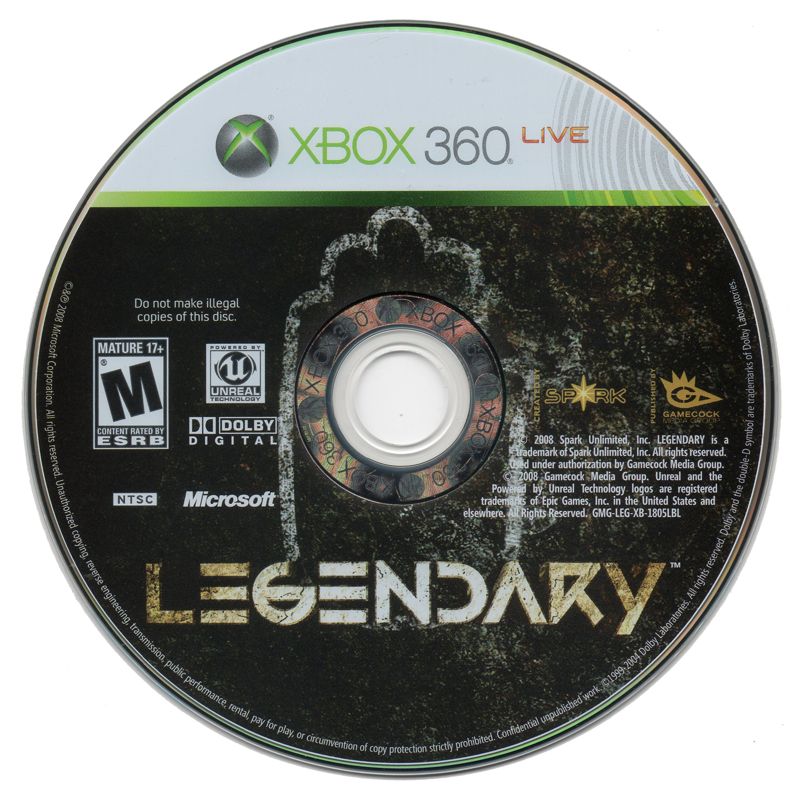 
Legendary | Xbox 360 | physical media | Data by MobyGames.com