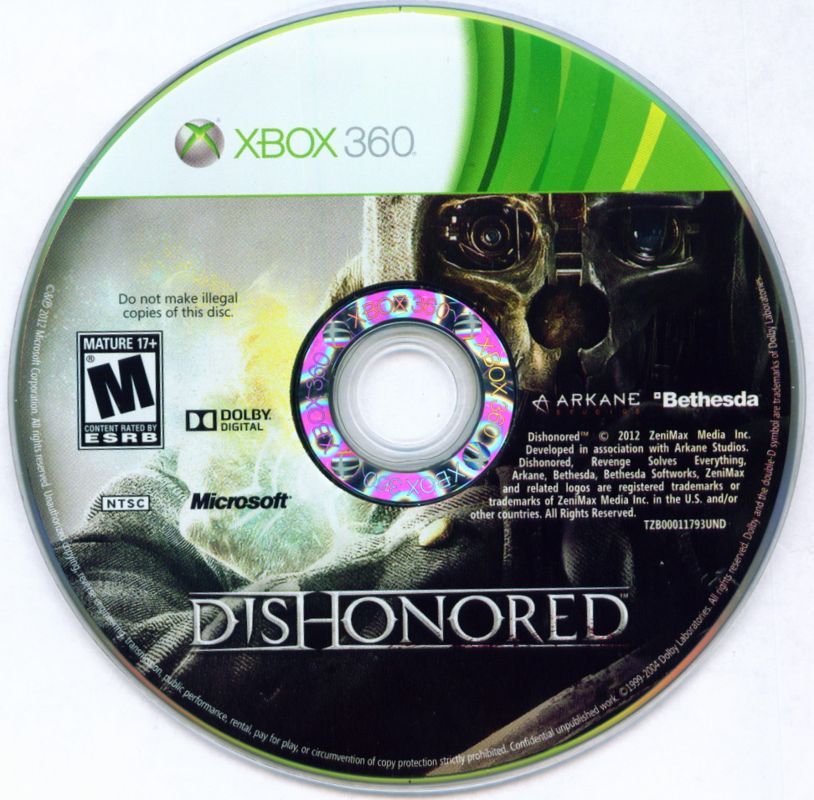 Dishonored | Xbox 360 | physical media | region=North America | source-country=United States | zypher-v2 | moby-301de955ec9e | Data by MobyGames.com