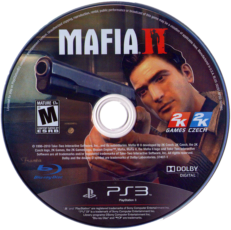 
Mafia II | PlayStation 3 | physical media | Region: North America | source-country=United States | Data by MobyGames.com