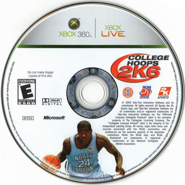 College Hoops 2K6 | Xbox 360 | physical media | region=North America | source-country=United States | zypher-v2 | moby-9bce0125695f | Data by MobyGames.com