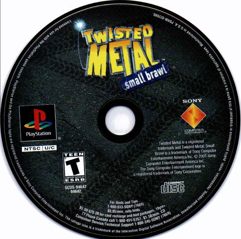 Twisted Metal: Small Brawl | PlayStation | physical media | region=North America | source-country=Canada,United States | zypher-v2 | moby-305f18352ce1 | Data by MobyGames.com