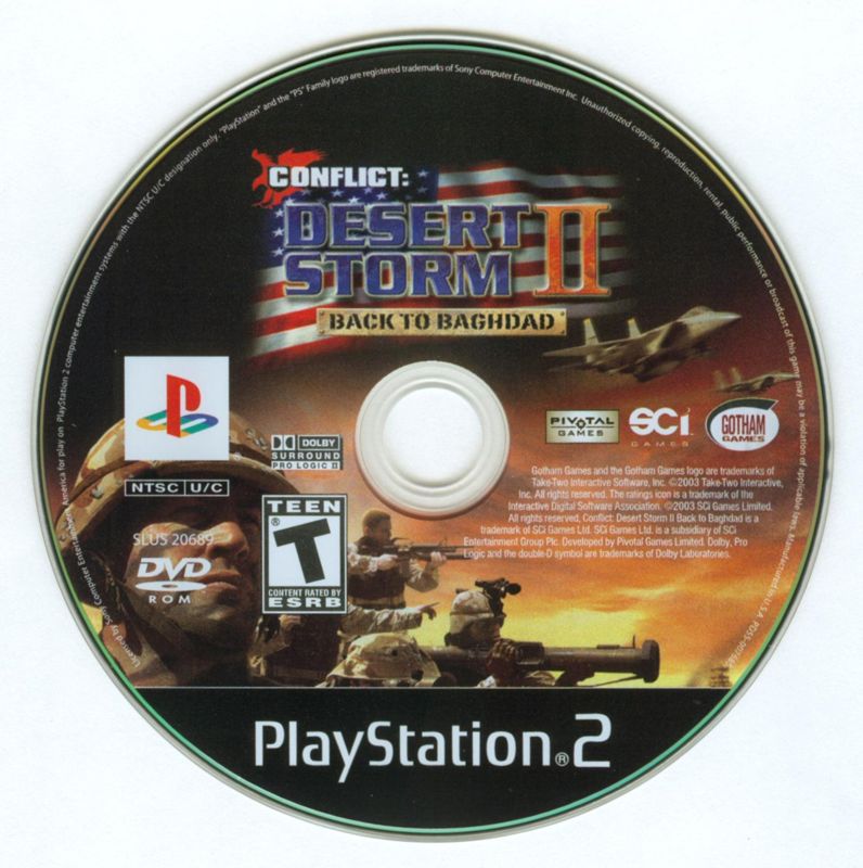 Conflict: Desert Storm II - Back to Baghdad | PlayStation 2 | physical media | Region: North America | source-country=Canada,United States | Data by MobyGames.com