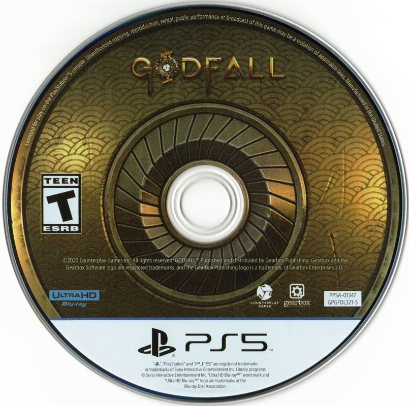 Godfall | PlayStation 5 | physical media | region=North America | source-country=United States | zypher-v2 | moby-c4a1b51012d6 | Data by MobyGames.com