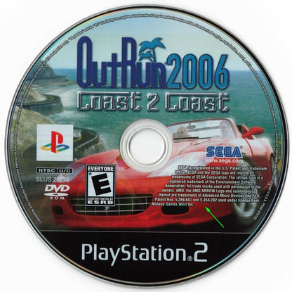 
OutRun 2006: Coast 2 Coast | PlayStation 2 | physical media | Region: North America | source-country=Canada,United States | Data by MobyGames.com
