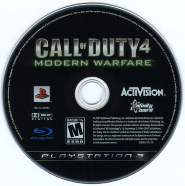 Call of Duty 4: Modern Warfare | PlayStation 3 | physical media | region=North America | source-country=United States | zypher-v2 | moby-f00e6430d0a6 | Data by MobyGames.com