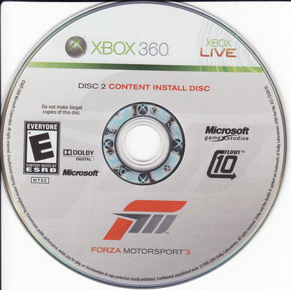 
Forza Motorsport 3 | Xbox 360 | game disc 2 of 2 | Data by MobyGames.com