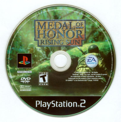 Medal of Honor: Rising Sun | PlayStation 2 | physical media | region=North America | source-country=Canada,United States | zypher-v2 | moby-435fa7840def | Data by MobyGames.com