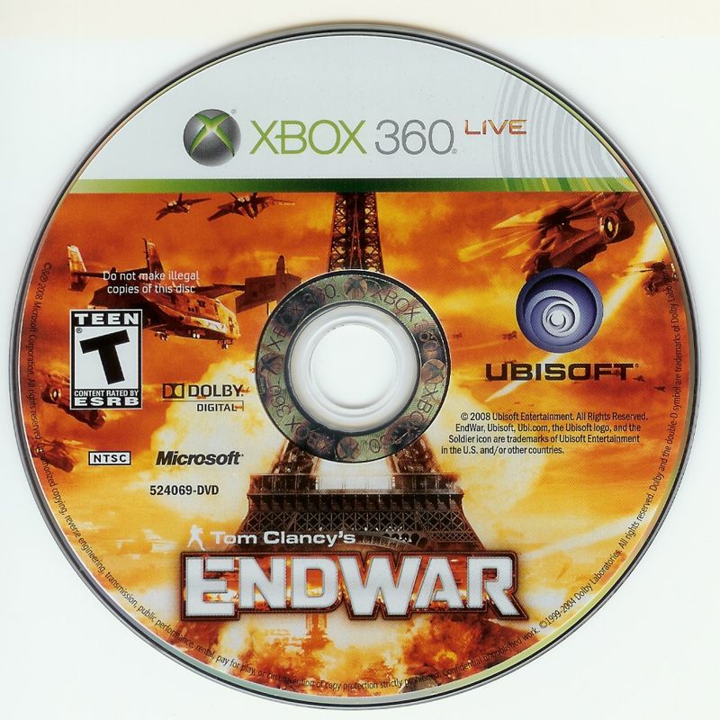 Tom Clancy's EndWar | Xbox 360 | physical media | region=North America | source-country=Canada,United States | zypher-v2 | moby-64d37f57abaf | Data by MobyGames.com