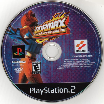 DDRMAX Dance Dance Revolution | PlayStation 2 | physical media | region=North America | source-country=Canada,United States | zypher-v2 | moby-0e21a0c03911 | Data by MobyGames.com