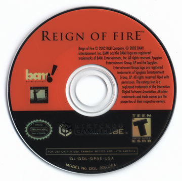 Reign of Fire | GameCube | physical media | region=North America | source-country=United States | zypher-v2 | moby-0bcc076a1024 | Data by MobyGames.com