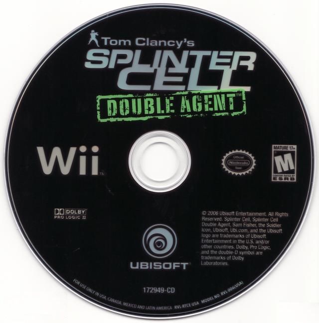 Tom Clancy's Splinter Cell: Double Agent | Wii | physical media | region=North America | source-country=United States | zypher-v2 | moby-e8ae01307b12 | Data by MobyGames.com