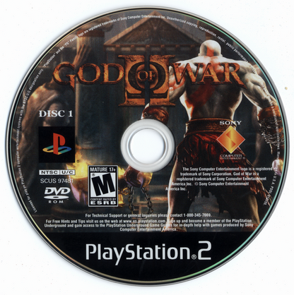 God of War II | PlayStation 2 | physical media | region=North America | source-country=Canada,United States | zypher-v2 | moby-e363a89706cc | Data by MobyGames.com