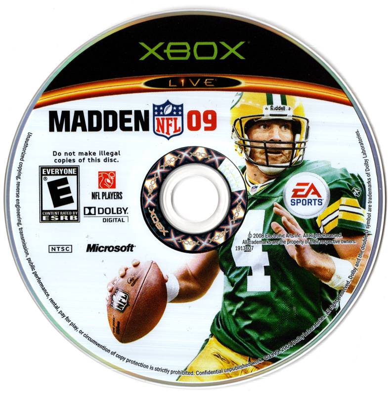 
Madden NFL 09 | Xbox | physical media | Data by MobyGames.com