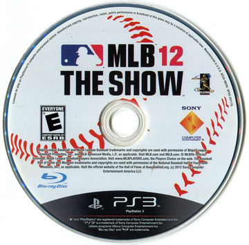 
MLB 12: The Show | PlayStation 3 | physical media | Data by MobyGames.com