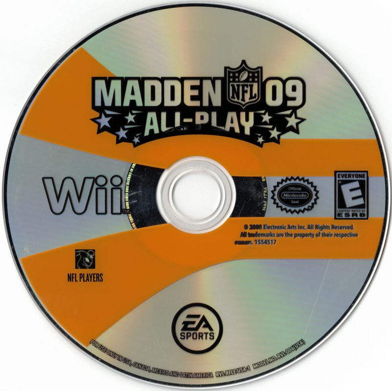 Madden NFL 09 All-Play | Wii | physical media | region=North America | source-country=United States | zypher-v2 | moby-0f5afe23297e | Data by MobyGames.com