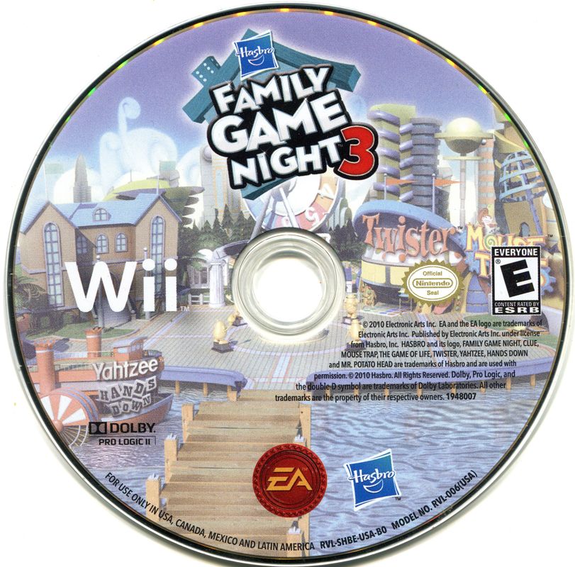 Hasbro Family Game Night 3 | Wii | physical media | Data by MobyGames.com
