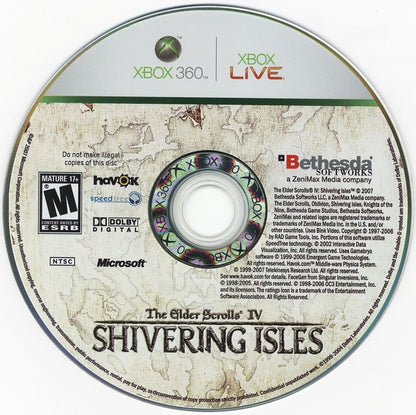 
The Elder Scrolls IV: Shivering Isles | Xbox 360 | physical media | Region: North America | source-country=United States | Data by MobyGames.com